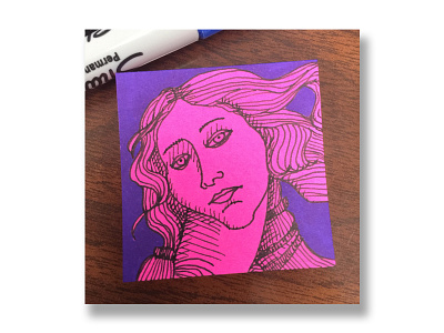 Post-it Portfolio 003 art illustration line art