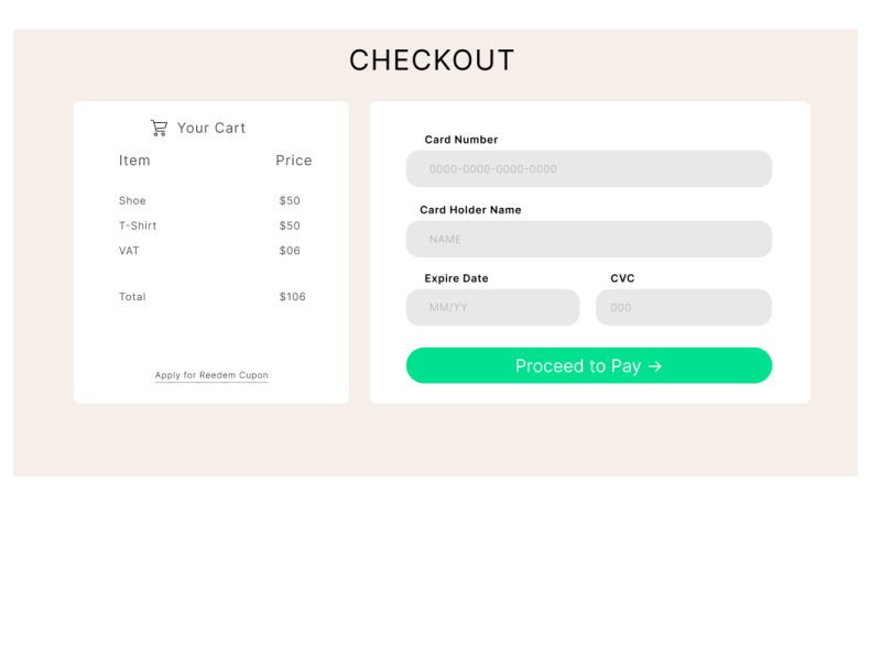 PAYMENT CHECKOUT by nafis imam on Dribbble