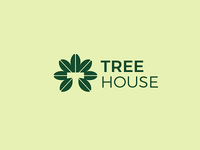 Tree House Logo coffee food leaf leaves logo logo inspirations mark tree treehouse