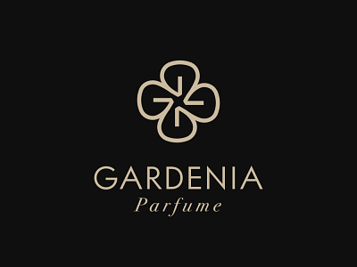 Gardenia Parfume Logo beauty elegant flower logo logotype luxury logo monogram parfume salon