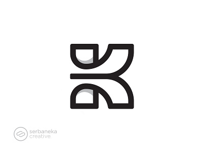 K Monogram Logo app icon branding graphic design illustration k lettermark logo logo inspirations logo k logotype mark monogram serbaneka creative ui