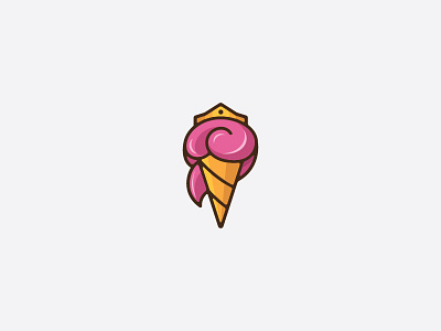 Prince Ice Ice Cream coffee drink food logo isnpirations ice ice cream ice cream logo inspirations