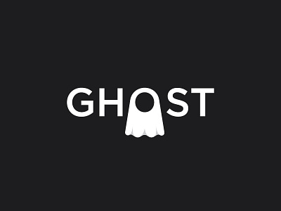 Ghost Logotype ghost logo logo inspirations logo place logo trends 2017 logotype serbaneka cretive typography