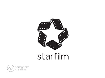 Starfilm Logo film movies producers production shooting star theater video