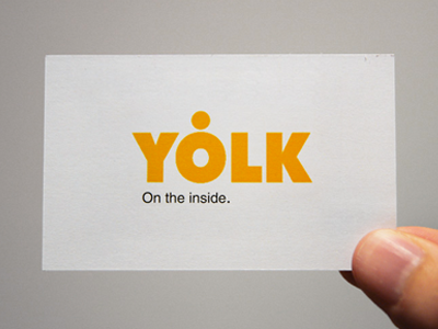 Yolk businesscard identity yellow