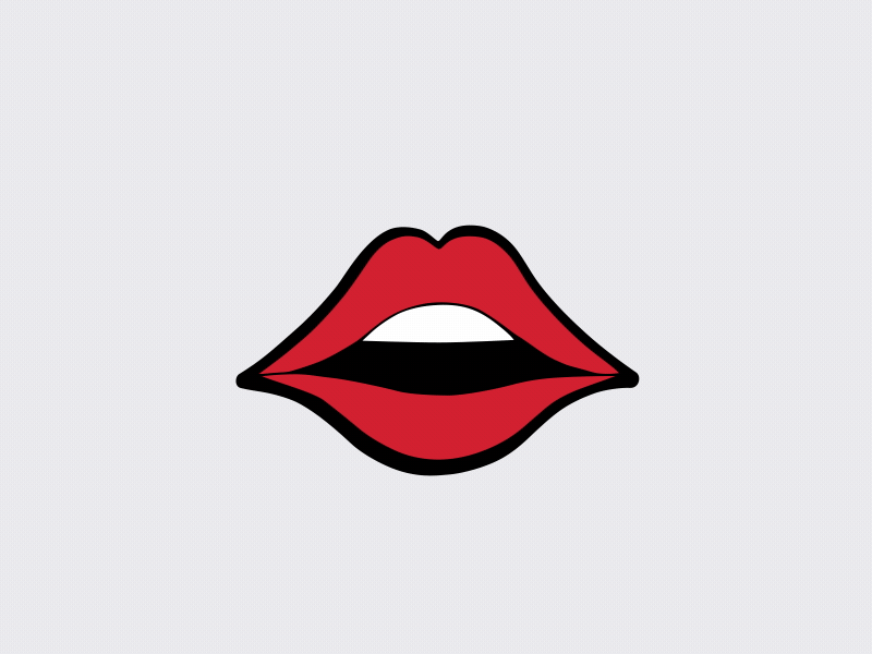 Tongue 3d after effect animation animation 2d c4d flat illustration logo