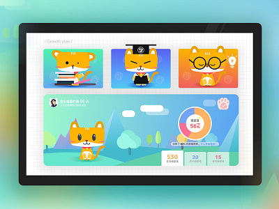 Meow design illustration ui web