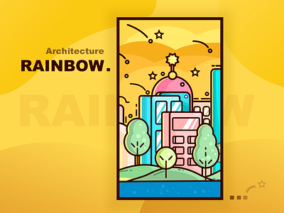 Rainbow illustration ui