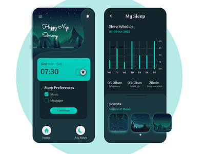 Siesta UI app design figma ui ux