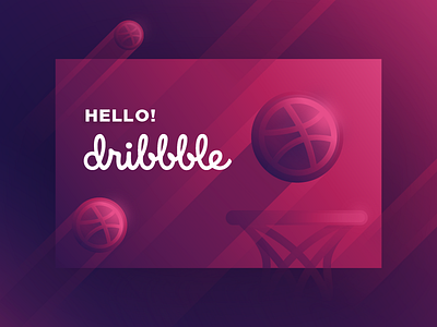 Hello Dribbble debut dribbble hello hi shot ui