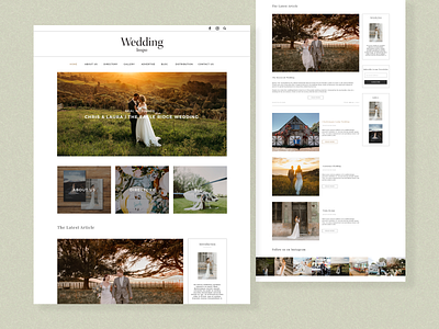 Wedding Inspo website Design website design