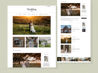 Wedding Inspo website Design