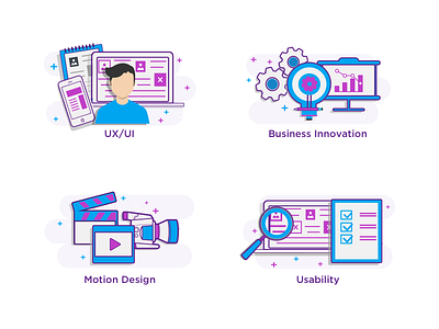 Icon design design graphic icon illustration motion services ui usability ux web