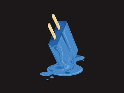 Icepop #2 blue dessert illustration popsicle treat vector