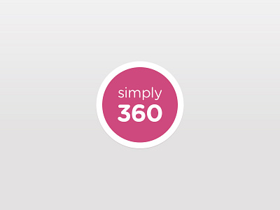 Simply stamp branding identity logo pink simply360 stamp sticker