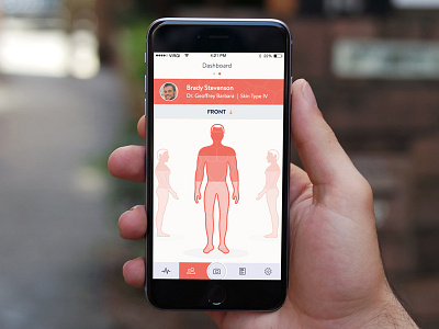 Body View app design health illustration iphone ui