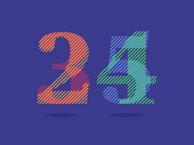 Numbers design illustration numbers type typography