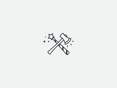 Magic Hatchet branding hipster icon identity illustration logo magic