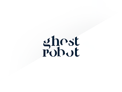 Ghost Robot wordmark branding identity logo type typography wordmark