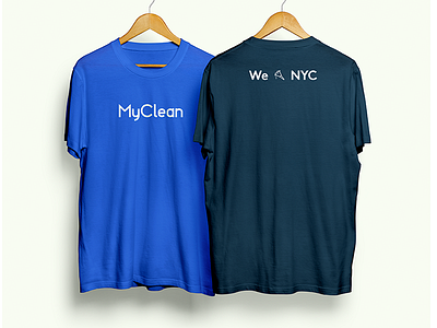 MyClean shirts apparel blue brand branding identity shirts tshirt
