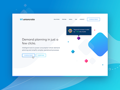 Union Crate homepage design homepage illustration landing product startup ui