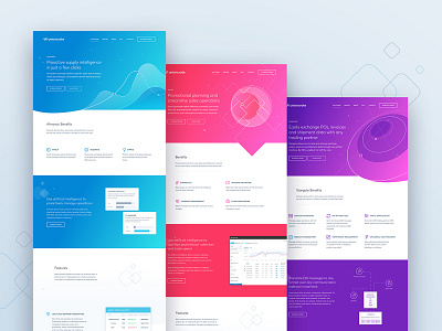 Union Crate product pages colorful illustration marketing product ui ux web