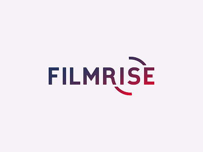 FilmRise Branding brand branding entertainment film gradient identity logo logotype