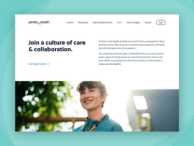 Pentec Health - Careers careers design desktop health healthcare ui web web design