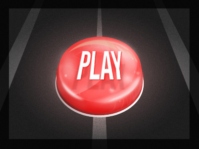 Play jell-o button glossy play ui