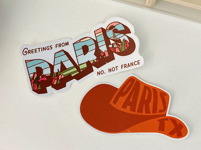 Custom Paris, TX Stickers