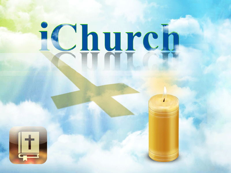 iChurch animation bible candle church app flat gif icon ios ios7 iphone ui