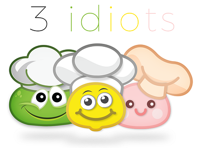 3 Idiots character chef e learning education game illustration mascots master ux