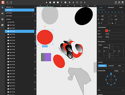 Fantastic Web Design Tool - EasyLogic Studio css design editor gradient graphic design logo studio svg ui