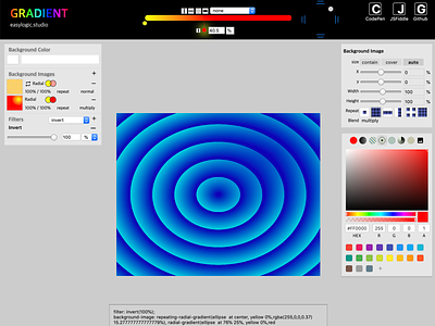 CSS Gradient + Filter tool css easylogic filter gradient studio
