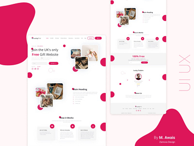 E-Commerce Gift Website design figma landing page ui design