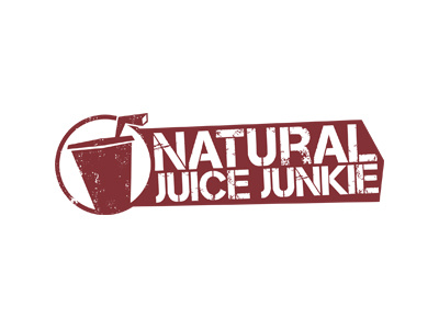 Naturaljuicejunkie juice juicing logo natural urban