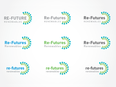 Refuture branding energy future logo renewables solar