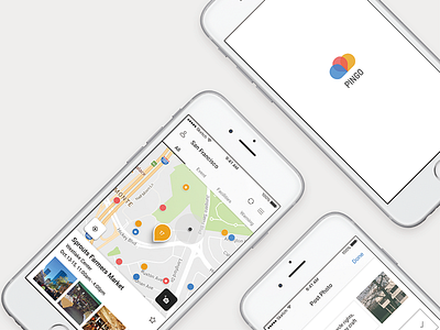 PINGO: Real-time local information sharing app app gui mobile travel ux