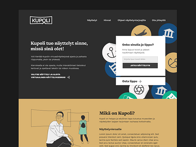 KUPOLI web branding illustration ui webdesign website