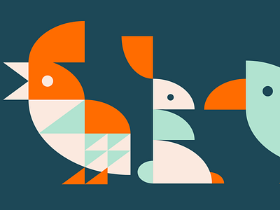 Unrelated animals bird birds bunny doodle illustration illustrator peak vector