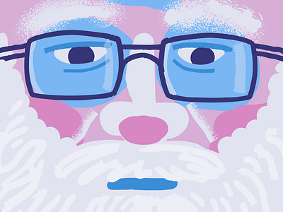 Ho ho ho … huhhuh affinity beard christmas face illustration portrait red nose santa santa claus tired