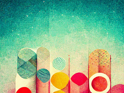 Colored Paper Towers background collage design element illustration paper
