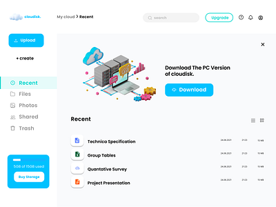 Cloud Disk logo ui