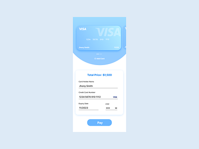 Credit Card Checkout Form #dailyui #002 dailyui graphic design ui