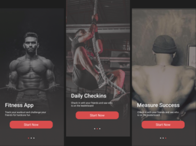 Fitness App Onboarding Design app design ui ux