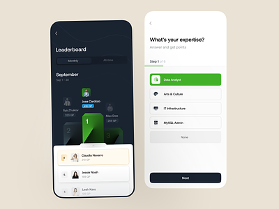 Quiz App, Leaderboard, Questionnaire