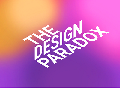 The Design Paradox logo branding graphic design logo