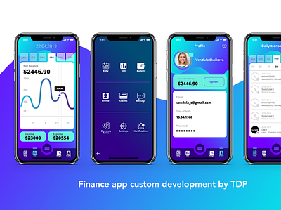 Finance app app graphic design ui