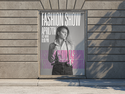 Fashion show poster design