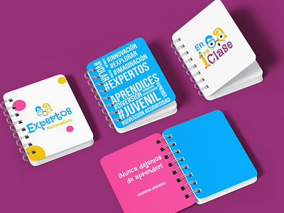 Small notebook for Expertos Aprendices brand design branding colors design educational graphic design social media